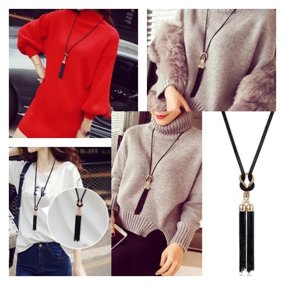 💙💎GRATEFUL💙MAKER💎💙 Jewelry - NEW!💙💎AWESOME!💛🖤GOLDEN🖤💛BLACK!💎💙TASSELS!